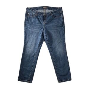 Torrid Jeans Boyfriend Straight Womens 18S Vintage Stretch Mid-Rise Dark Wash